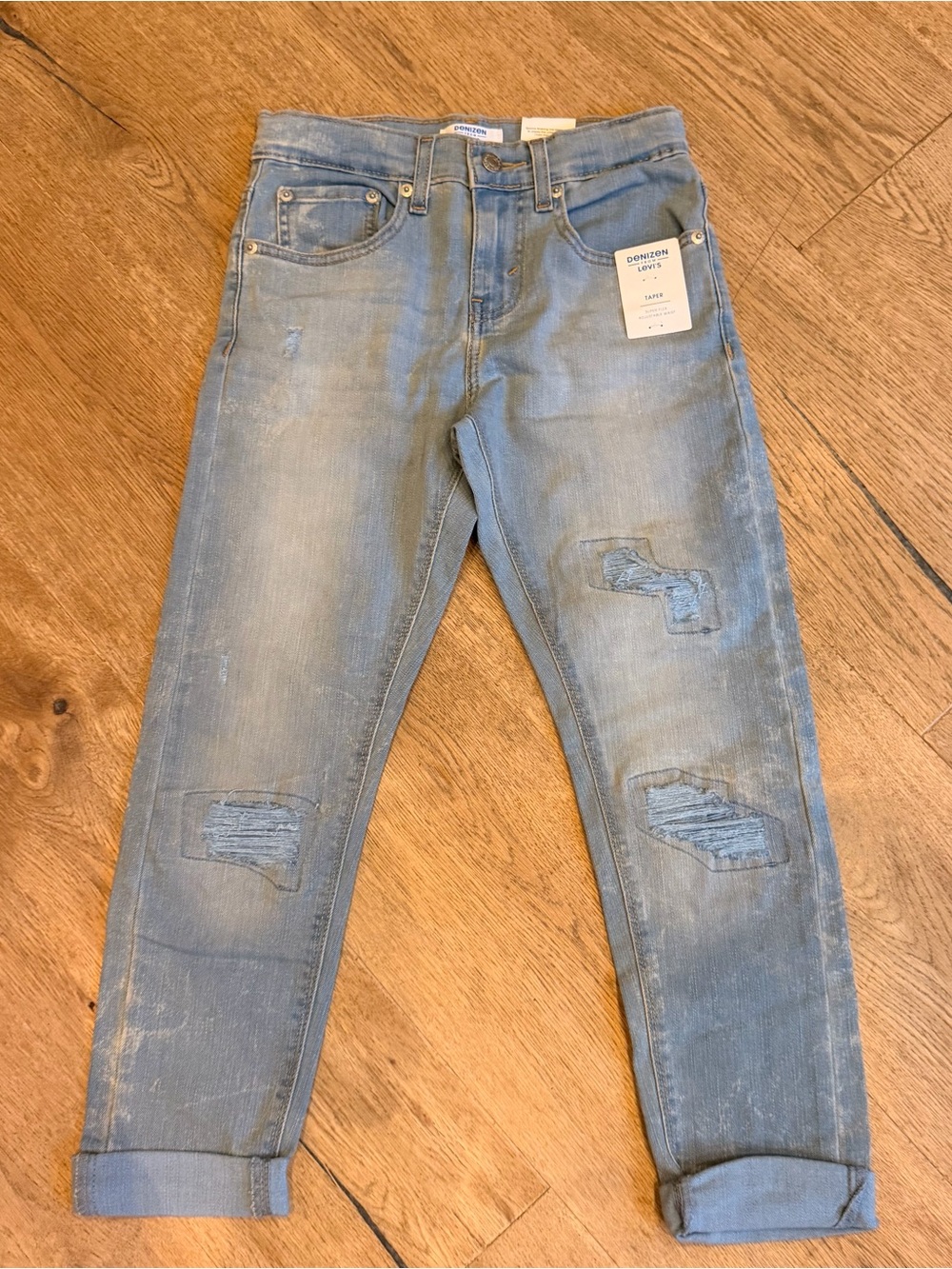 Levi's Light Blue Kids Distressed Jeans